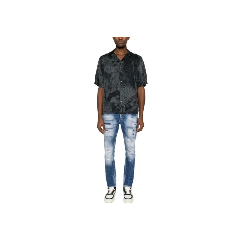 Dsquared2 Ripped Detailed Skinny Jeans-1