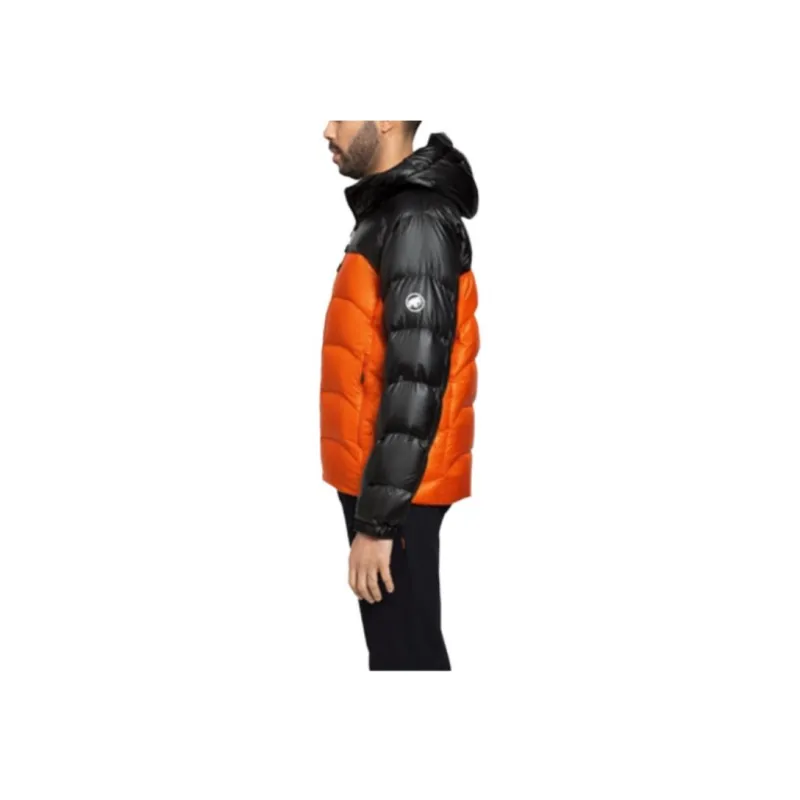 MAMMUT Gravity Down Jacket Unisex Orange Red - Black With Free Necklace-4