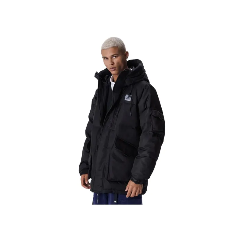 Converse Premium Mid Down Down Jackets Men Black-2