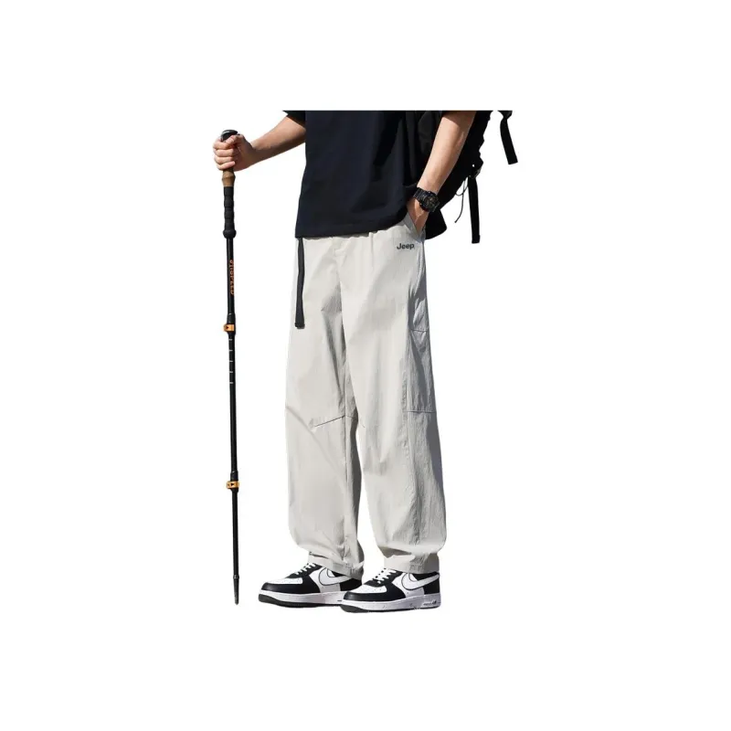 Jeep Casual Pants Unisex Burgundy-8