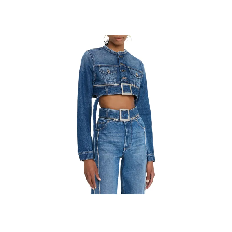Jean Paul Gaultier Cropped Denim Jacket-3