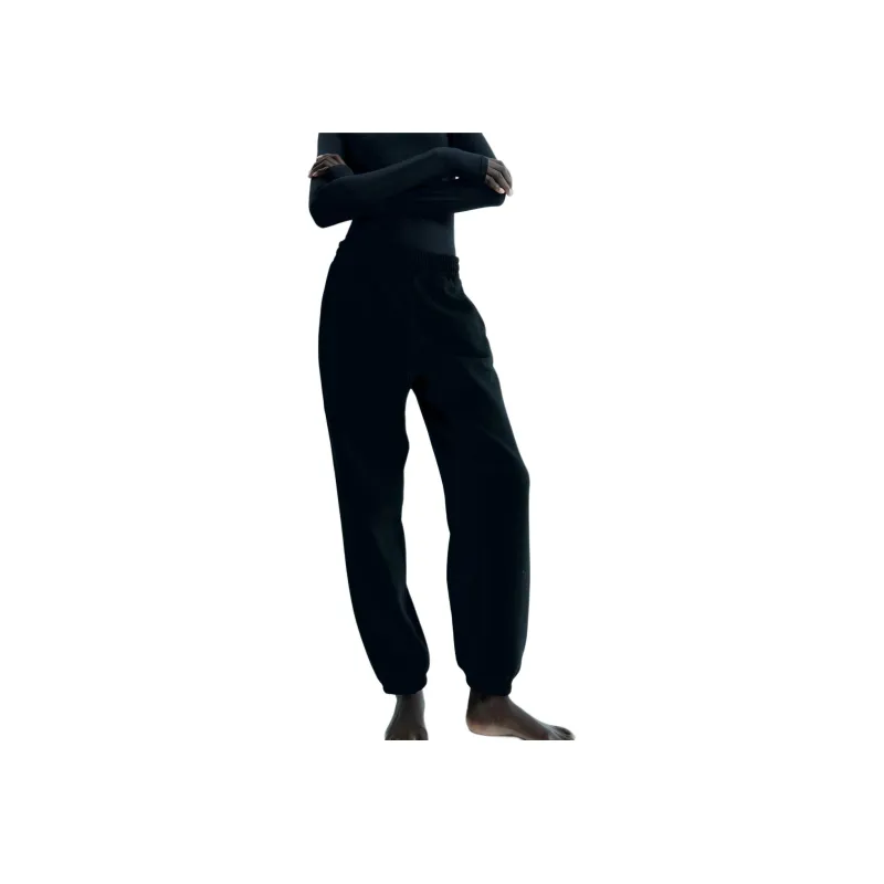 H&M Knitted Sports Pants Women's Black-3