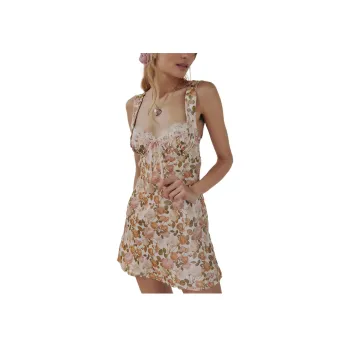 FOR LOVE & LEMONS Mariah Slip Dress Slip Dresses Women's Multi/Multicolor