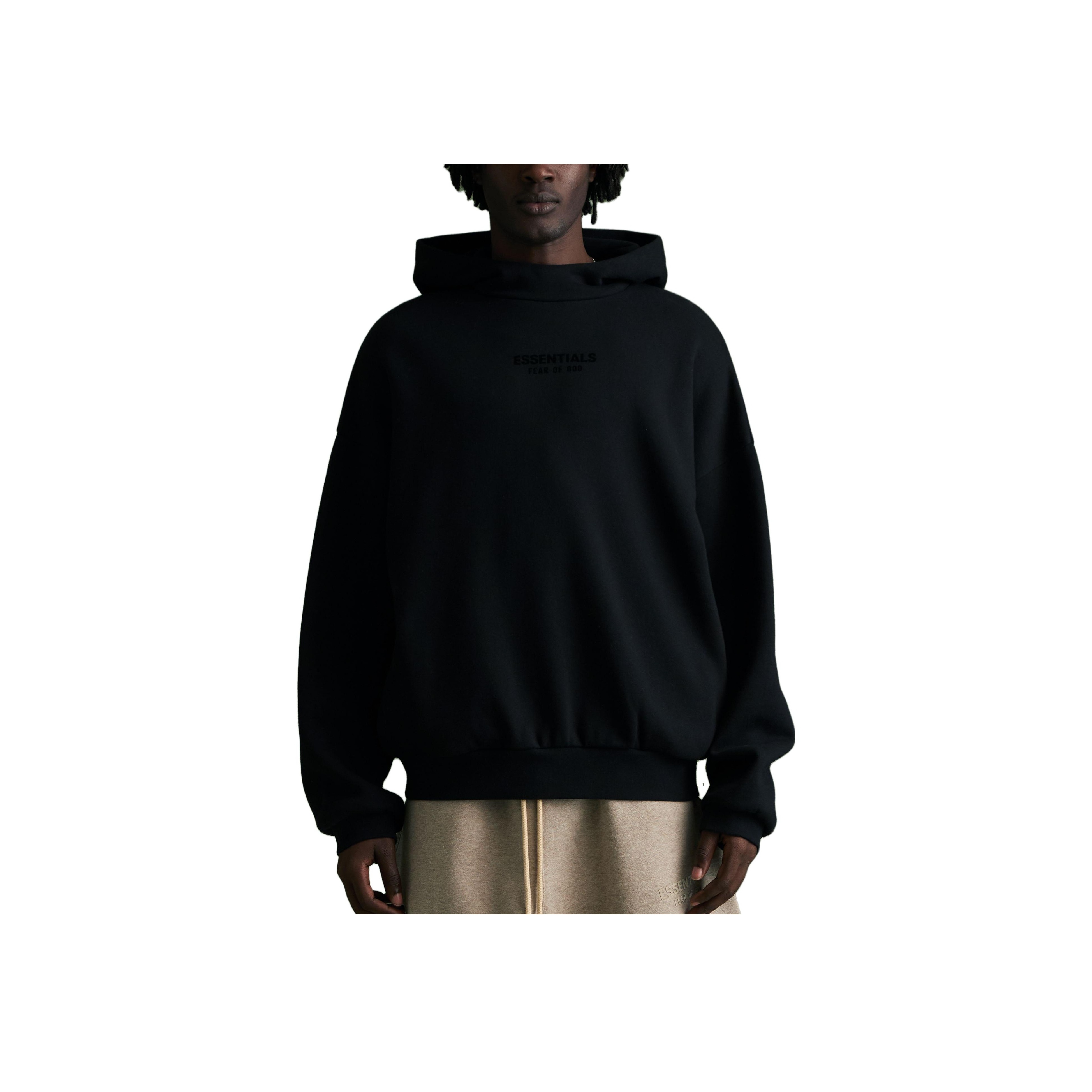 【関税込み】Fear of God ブラック ジャカード フーディ Fear of God Essentials Hoodie Jet Black Men's - FW23 - US