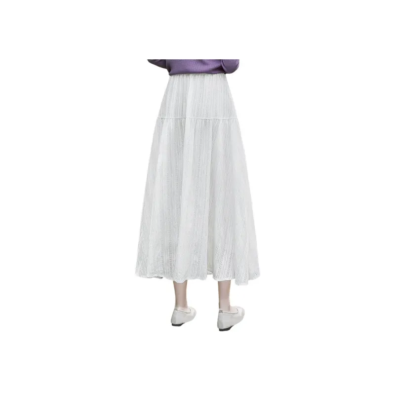 Cypress House Casual Long Skirt Women's White-1