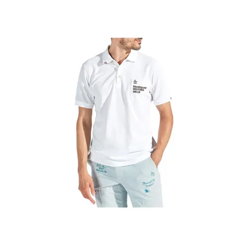 MUNSINGWEAR 화이트 남성 폴로 셔츠