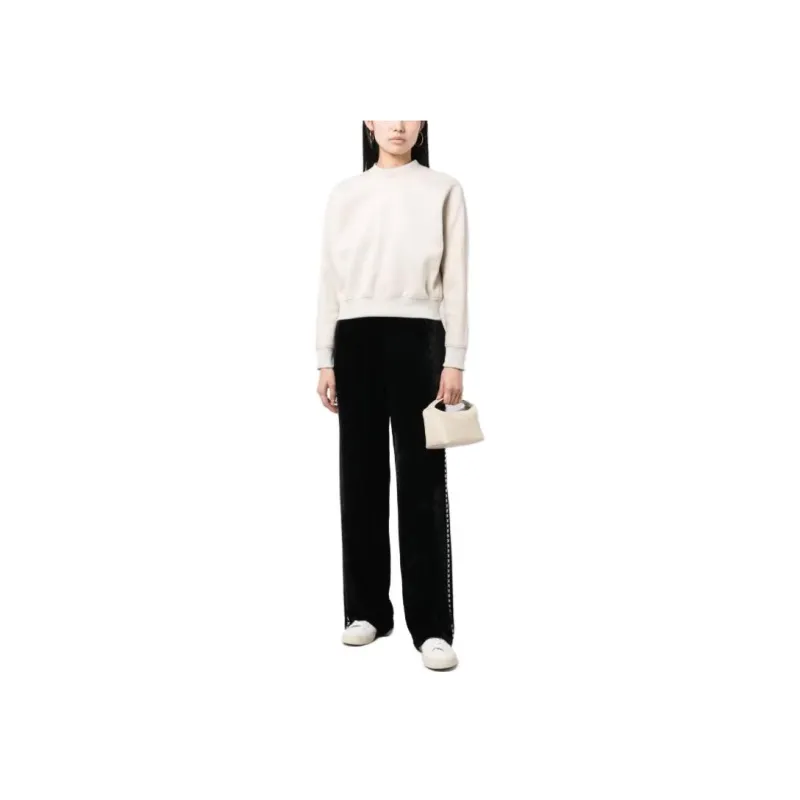 Golden Goose Cross-print Velvet-finish Track Pants-2