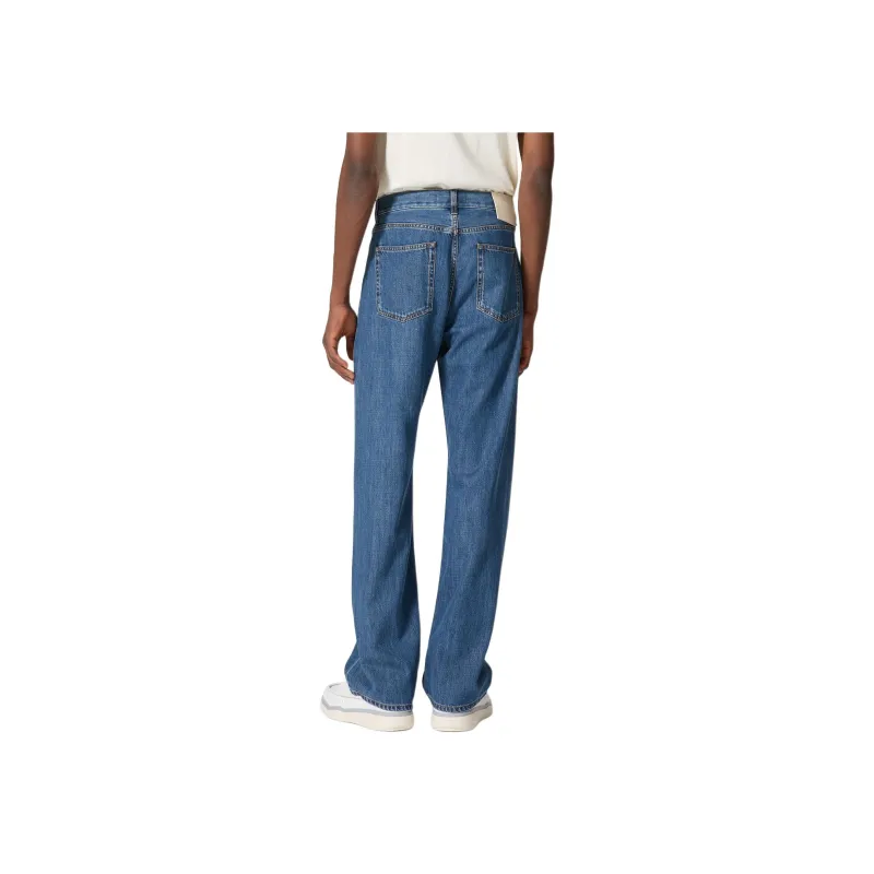Valentino Garavani Logo Patch Straight Leg Jeans-2