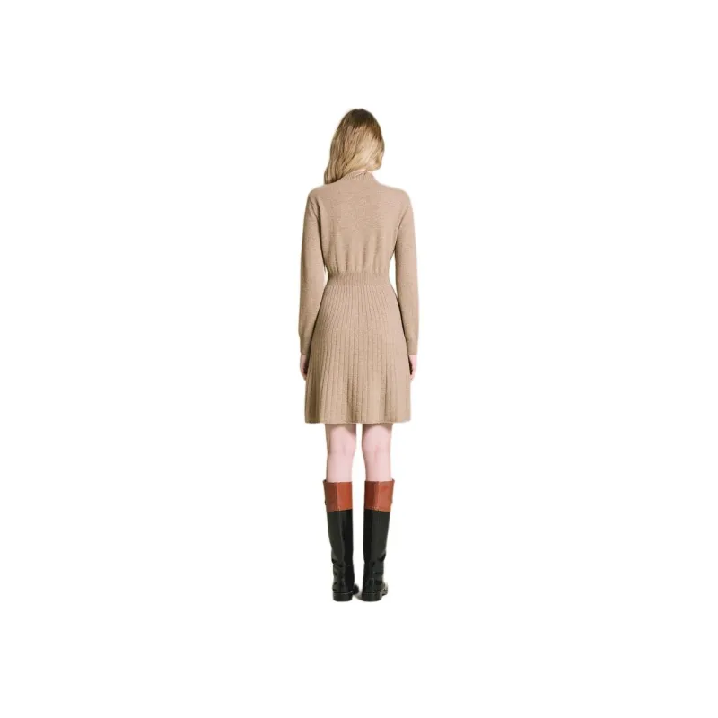 PSALTER Long Sleeved Dress Women's Original Cashmere Color-2