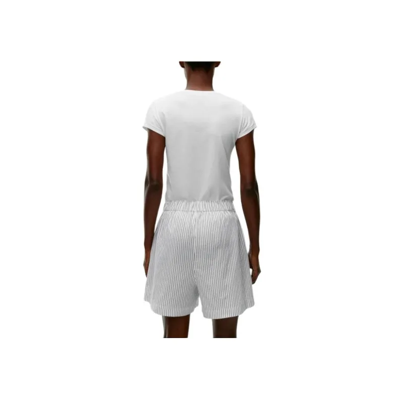 ARKET Casual Shorts Women's White/Blue-3