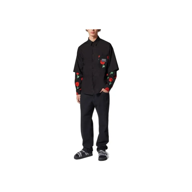 VERSACE JEANS COUTURE Shirt Men's Black-1