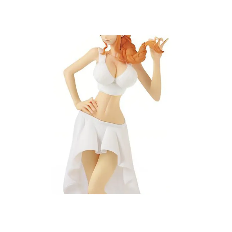 BANPRESTO Nami Glass Factory One Piece White Wedding Dress Bonus Gift Scale Figures-2