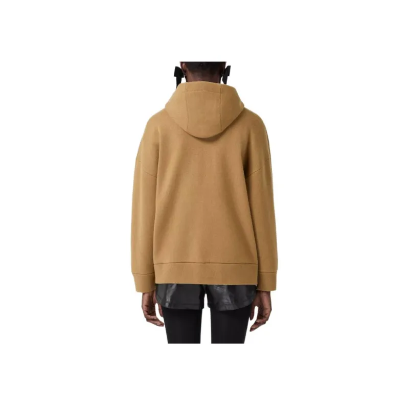 Burberry Embroidered Oak Leaf Crest Drawstring Hoodie-2