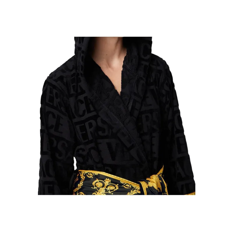 VERSACE Bathrobes Women's Black-2