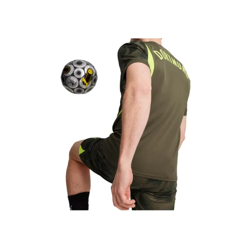PUMA T-Shirt Men's Olive Brown Borussia Dortmund 24/25-2