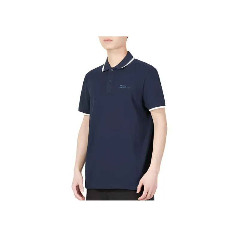 Jack Wolfskin Polo Shirt Men's Royal Blue-3