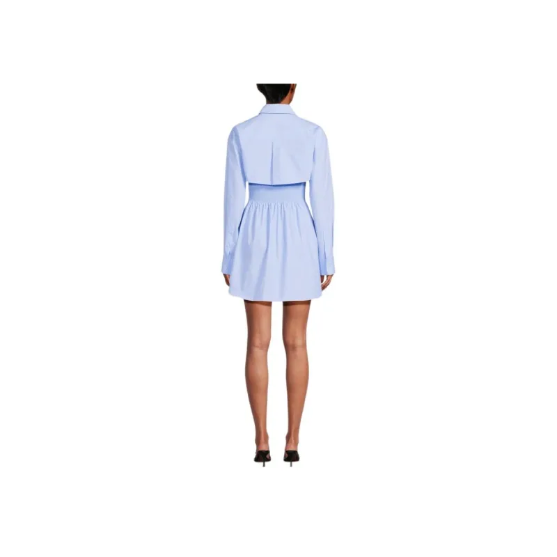 Alexander Wang Long Sleeved Dress Women's Blue-4