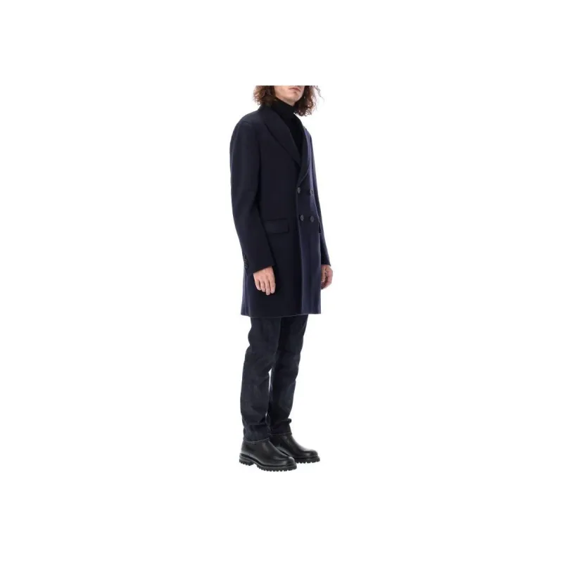Zegna FW22 Coat Men's Marine Blue-1