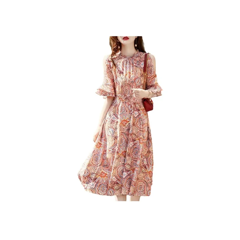 【dme】 Short Sleeved Dress Women's-0