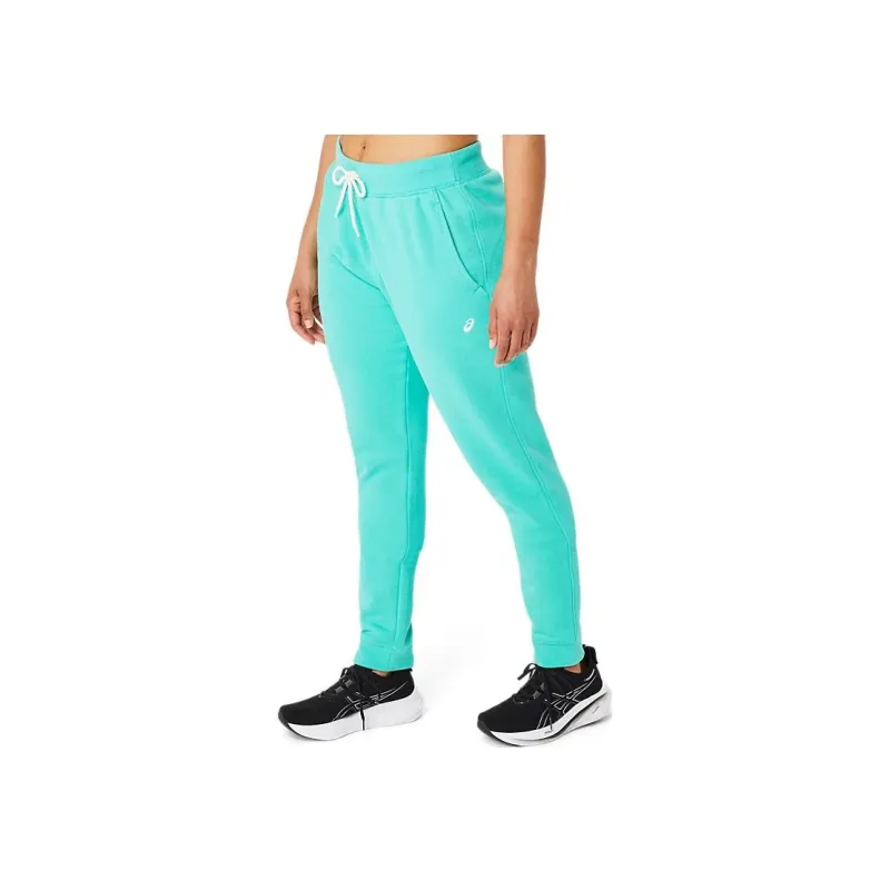 Asics Asics Sunday Sana Fleece Jogger Knitted Sports Pants Women's Green-2