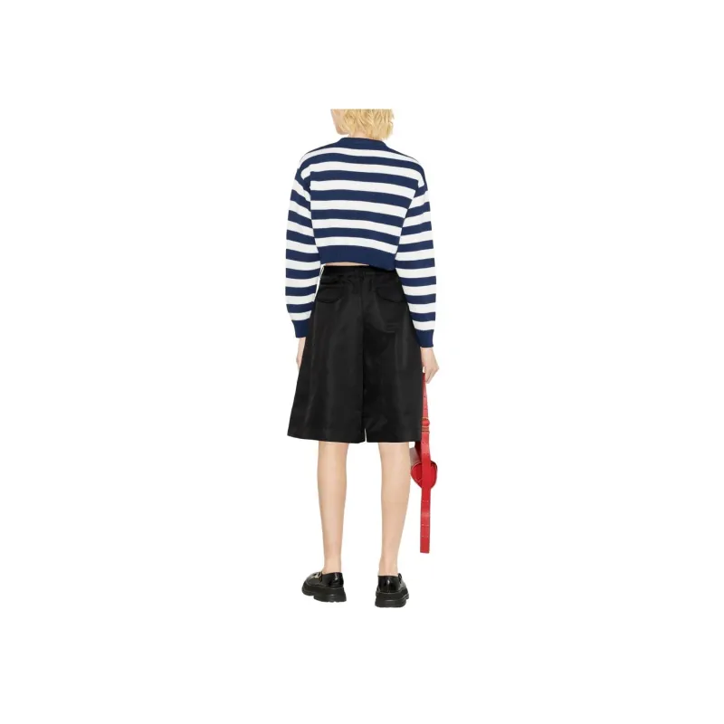 KENZO Striped V Neck Knitted Cardigan-2