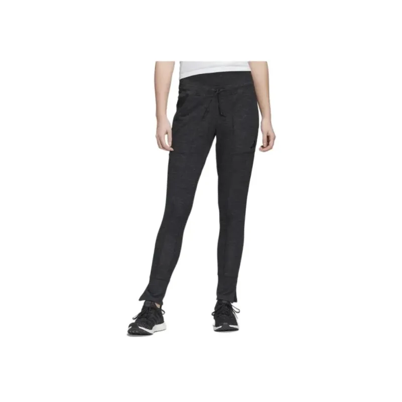 Adidas HIGH WAISTED SLIM PANTS Casual Pants Women's Black-2