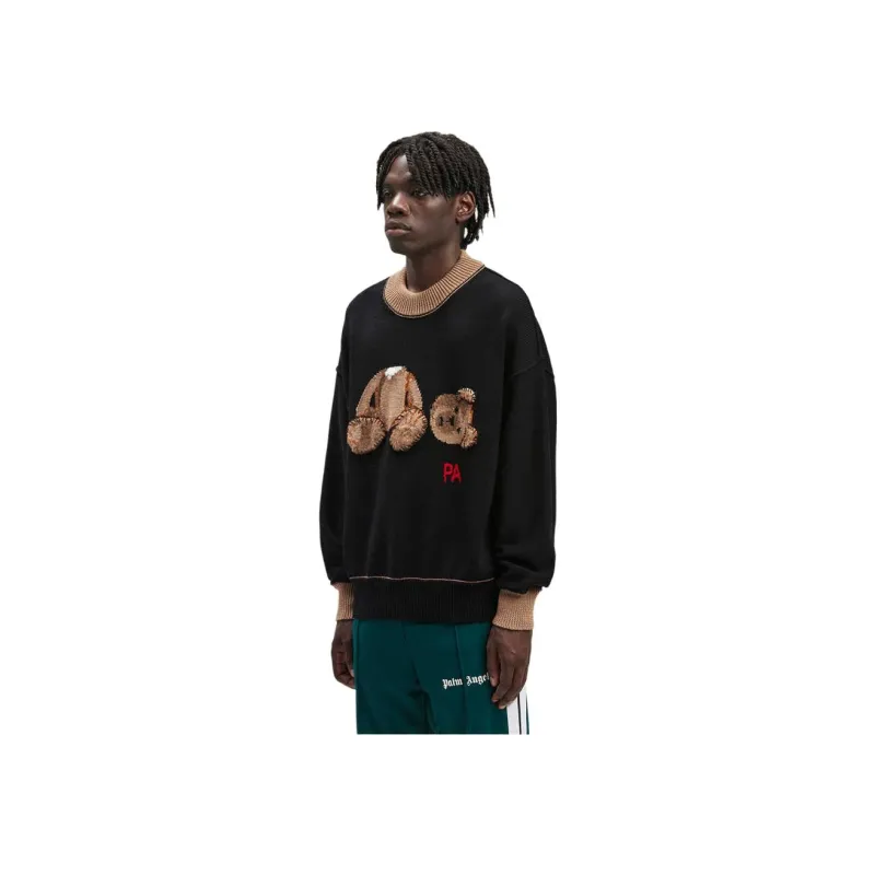 PALM ANGELS Palm Bear Wool Knit Sweater-2