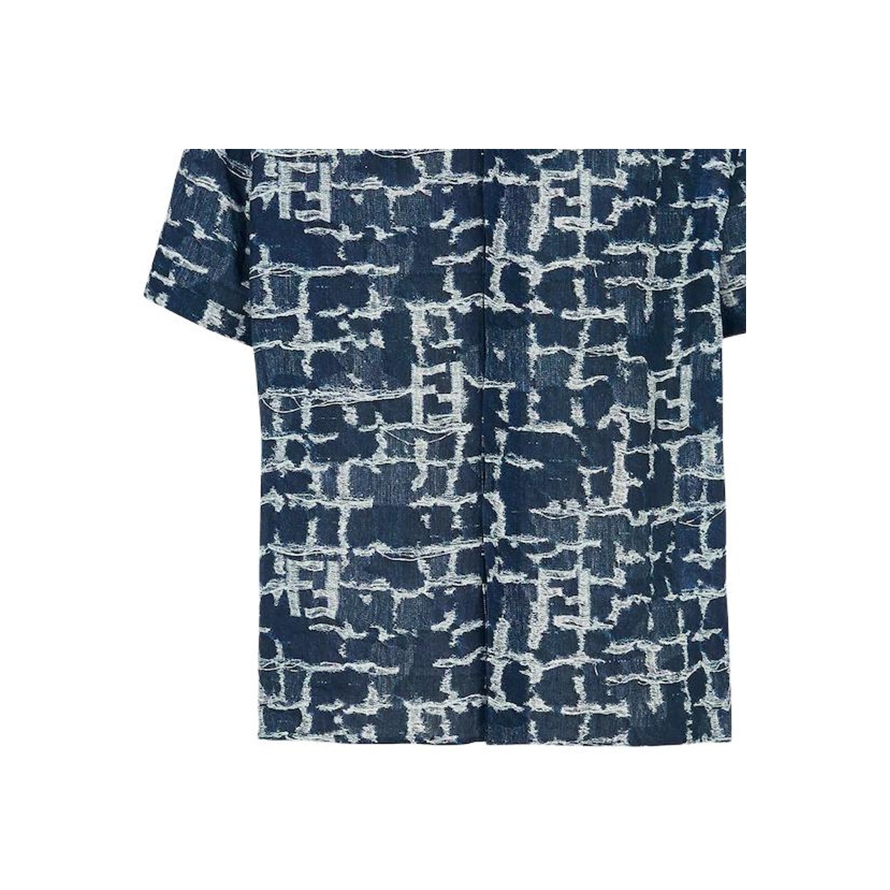 FENDI｜ (Viscose Jacquard T-Shirt (FZXD24 ATPW F1RX9)) T-Shirt Cotton Brown | Fendi