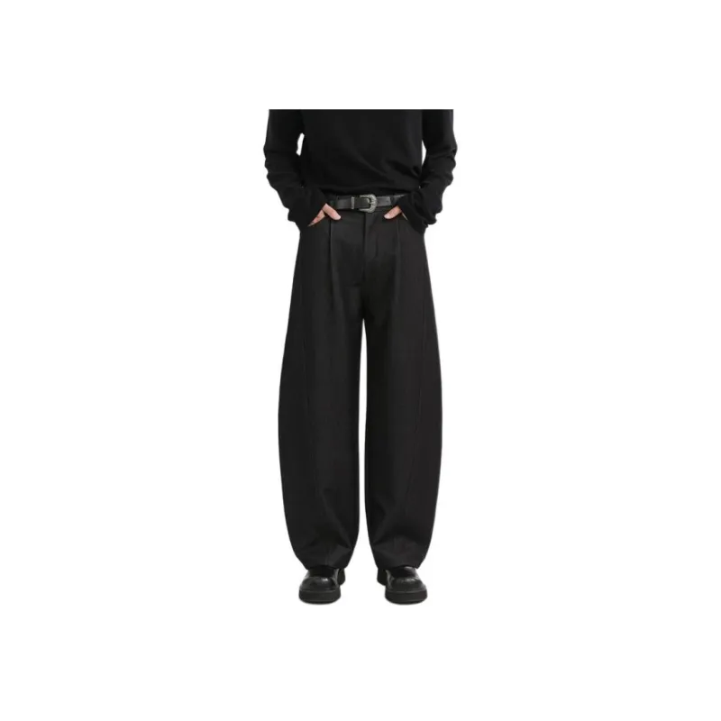 EARL JOEL Casual Pants Men's Denim Black-3