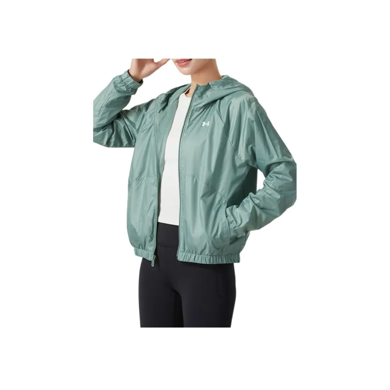 Under Armour Sportstyle FW24 Jackets Coats Women's Lime Green-2