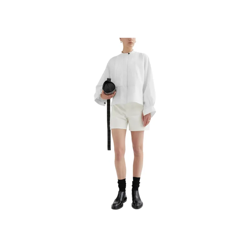 JIL SANDER High rise Denim Shorts-0