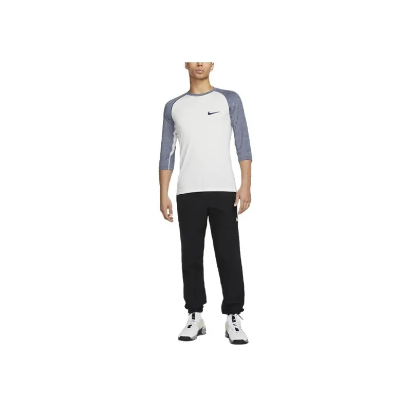 Nike 3/4-Length Sleeve Baseball Top T-Shirt Men's White-2