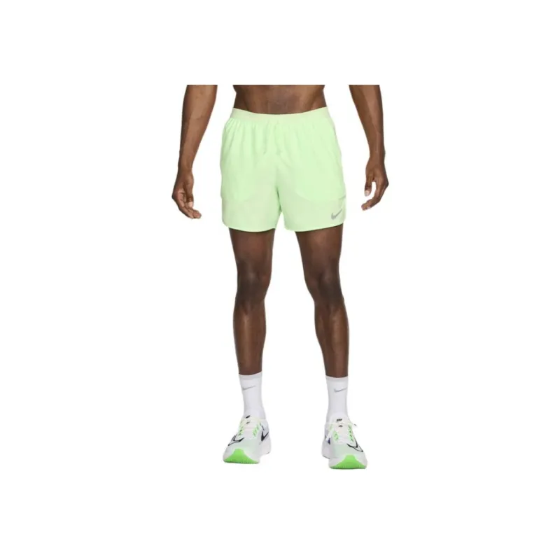Nike Dri FIT 13cm Approx. Brief Lined Running Shorts Casual Shorts Men's Neon Green-0