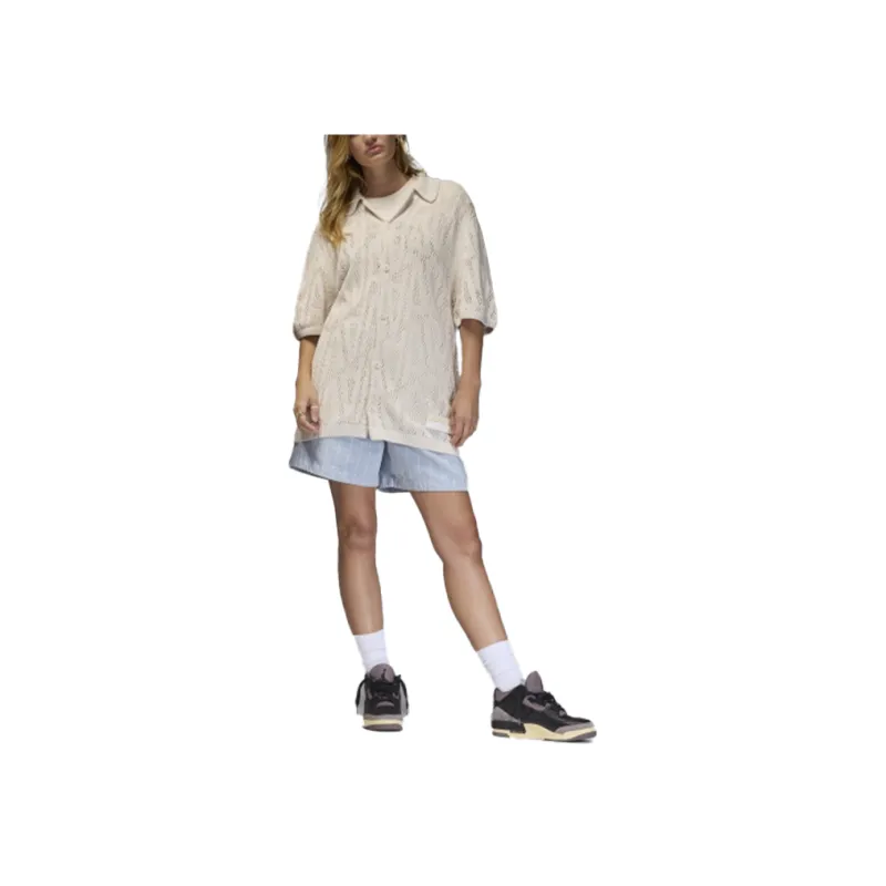 Jordan A Maniére Collaboration Knitwear Unisex Phantom Gray White-2