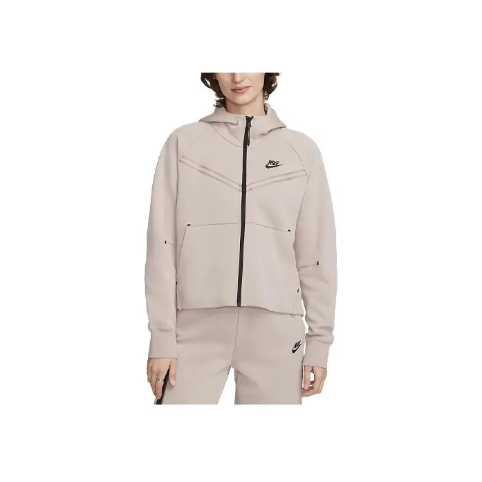 Nike Sportswear Women's Tech Fleece Full Zip Hoodie Diffused Taupe/Black-0
