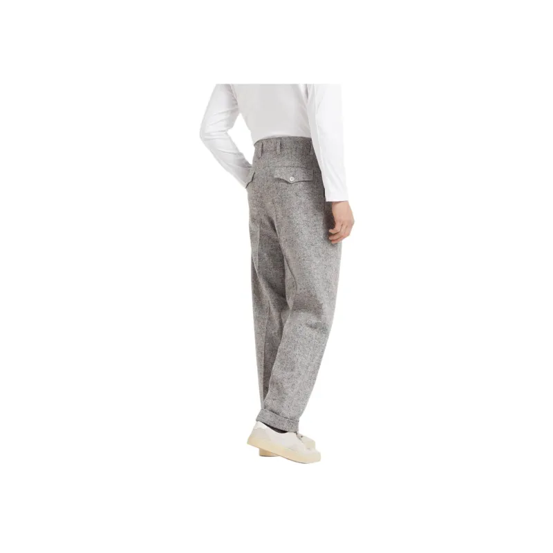Brunello Cucinelli Pleat detail Wool Trousers-1
