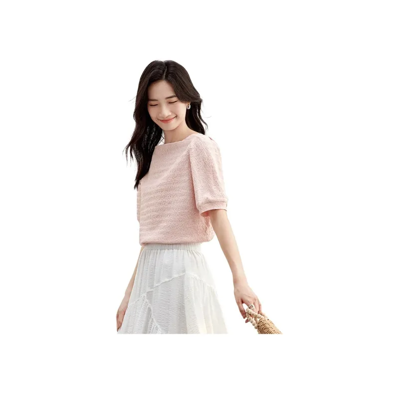 SENTUBILA Puff Sleeve T Shirt Women's-5
