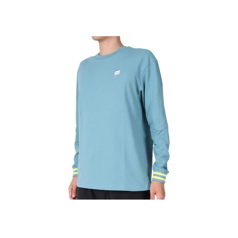 PUMA T Shirts Men Turquoises-2