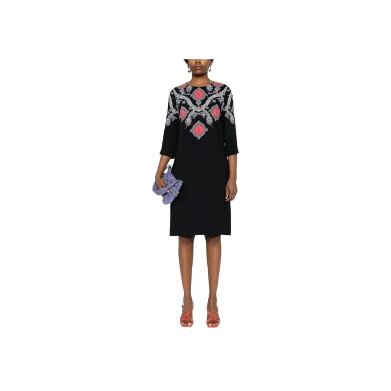 ETRO Paisley print Cady Midi Dress-1