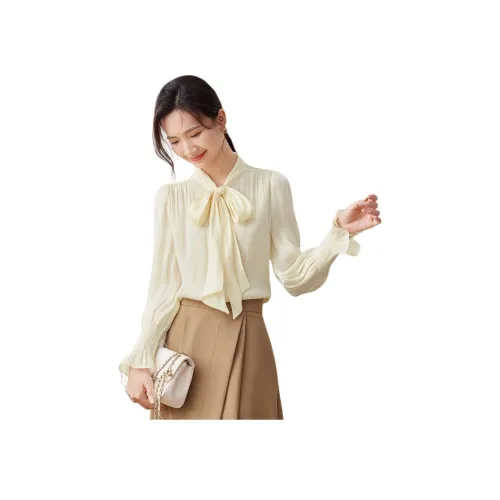 SENTUBILA 애프리콧 여성 셔츠
