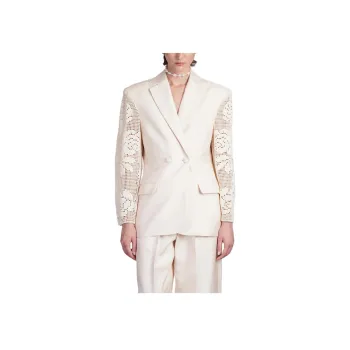 Magda Butrym Crochet Lace Blazer