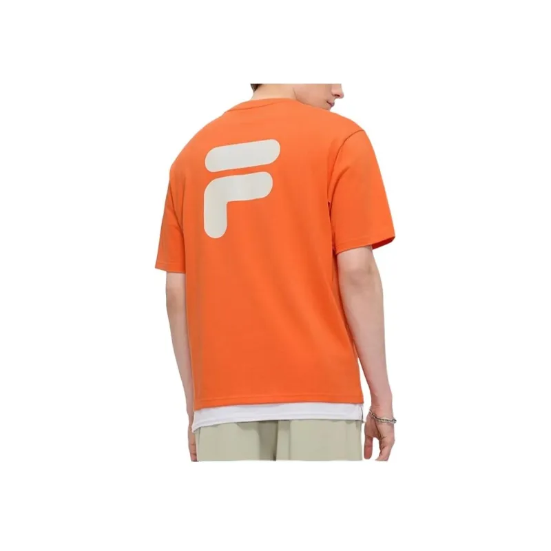 FILA FUSION SS25 T Shirt Unisex Pulp Orange-2