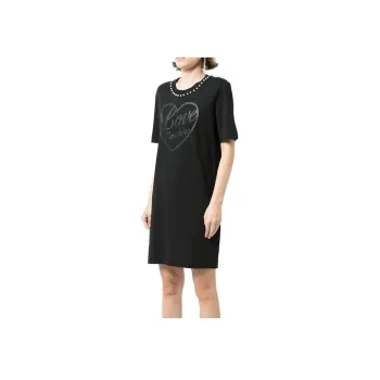 LOVE MOSCHINO Short Sleeved Dresses Women's Black