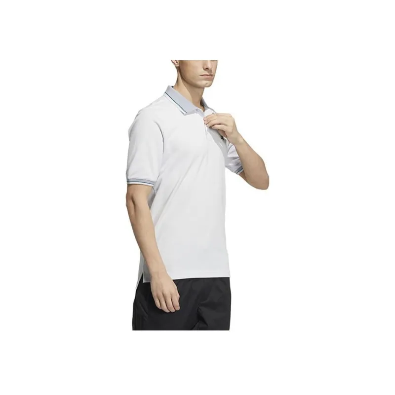 Adidas Polo Shirts Men White-3