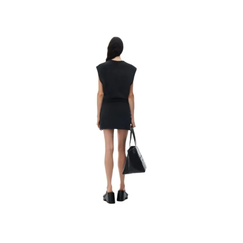 Alexander Wang Cap sleeves Ribbed knit Minidress-2