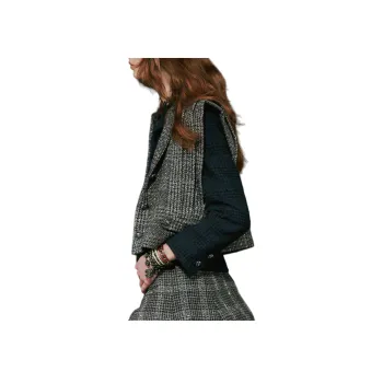 CHANEL FW24 Vest Women's Black Gray
