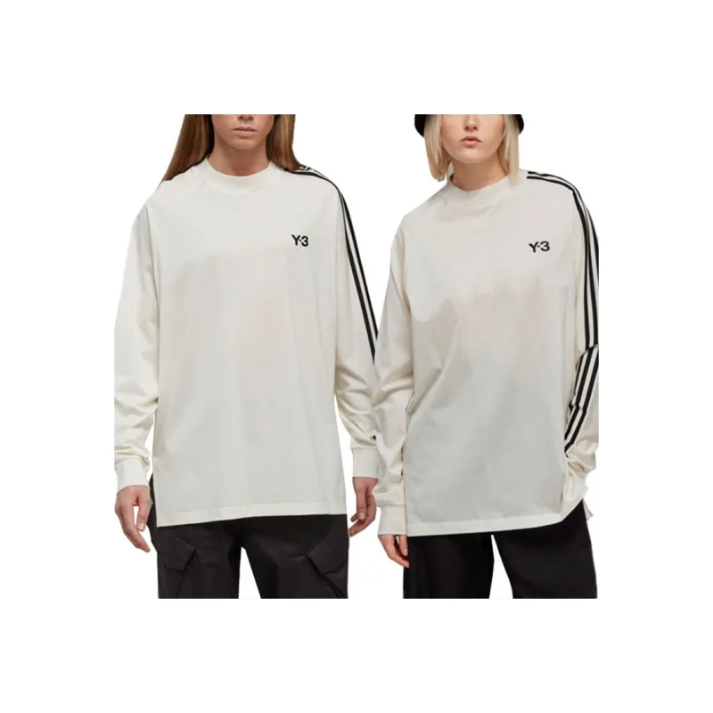 Y-3 Long-Sleeved Logo Printed T-Shirt-4