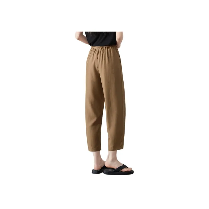 Mo Han Yi Mei Casual Pants Women's Khaki-2