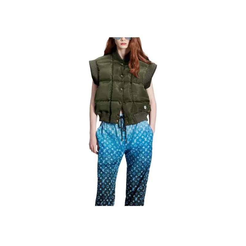LOUIS VUITTON SS23 Knitted Sweatpants Women's Blue-2