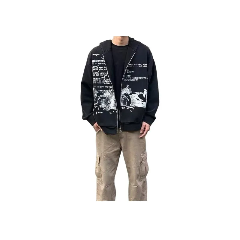 TESTUNG Fashion Versatile Sweatshirt Unisex Classic Black-3